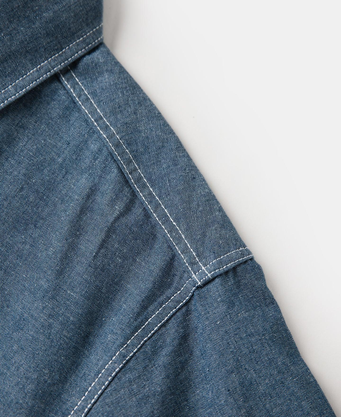 Chambray Short Sleeve Work Shirt Product Image