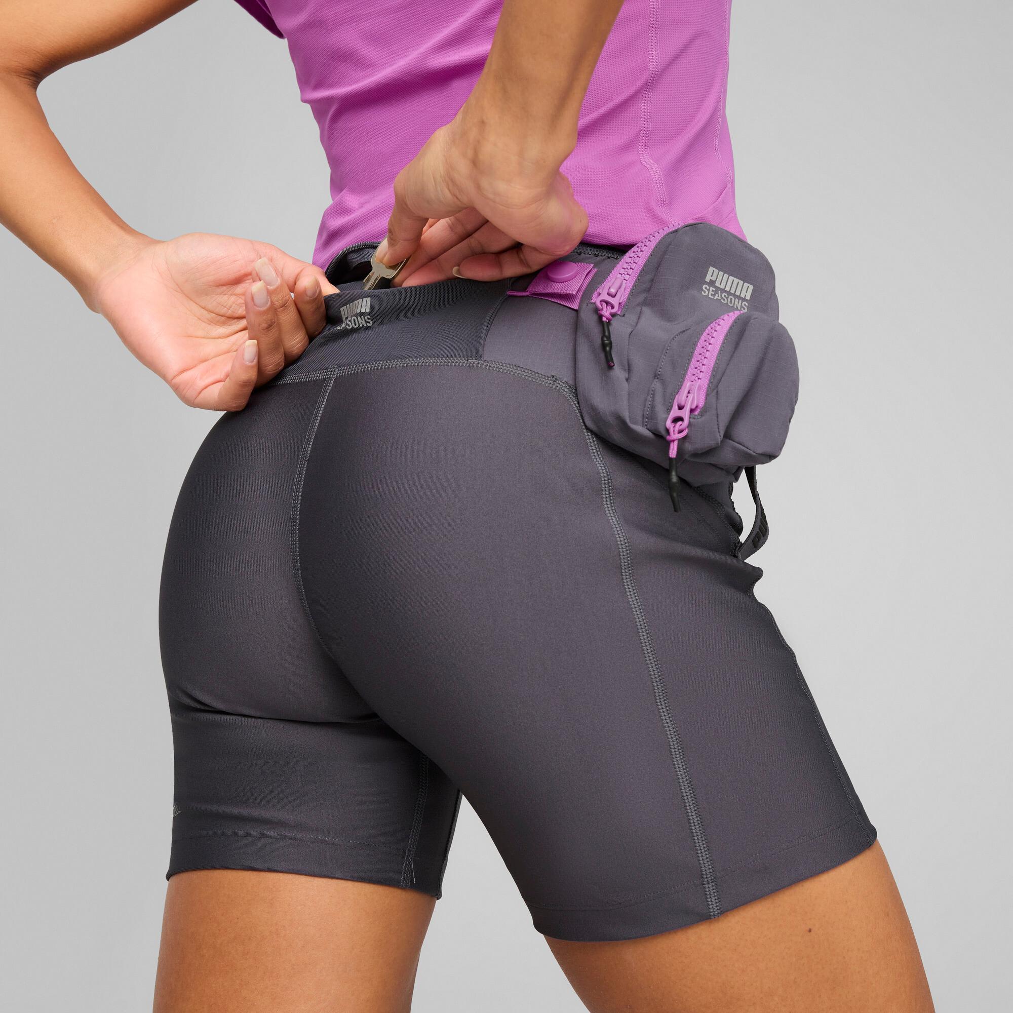 PUMA SEASONS Trail Running Women's Tight Shorts in Grey Product Image