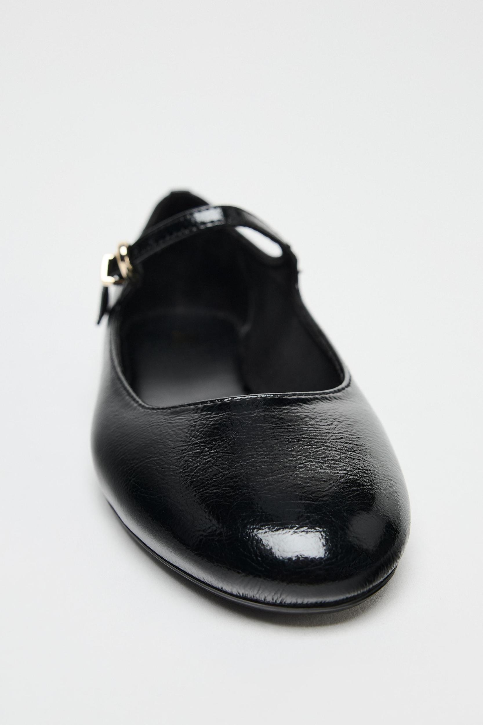 PATENT EFFECT BALLET FLATS Product Image