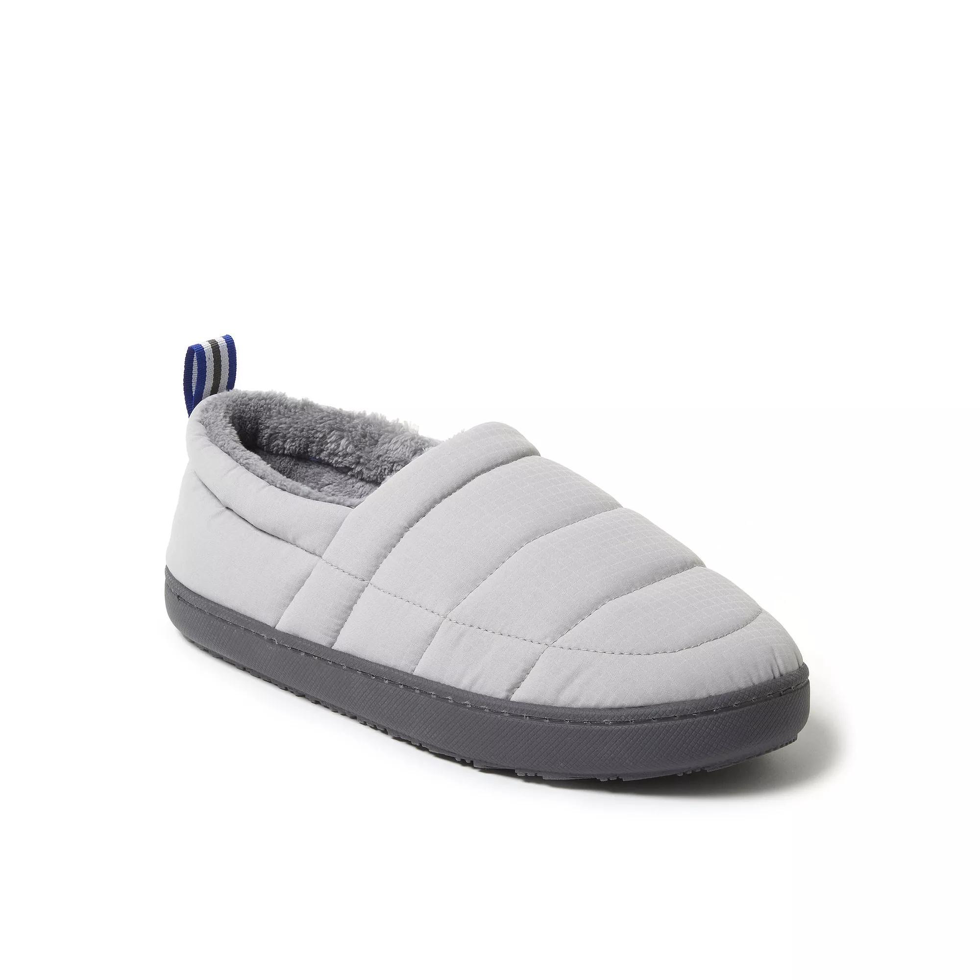 Dearfoams Cullen Men's Ripstop Slippers, Size: Large, Gray Product Image