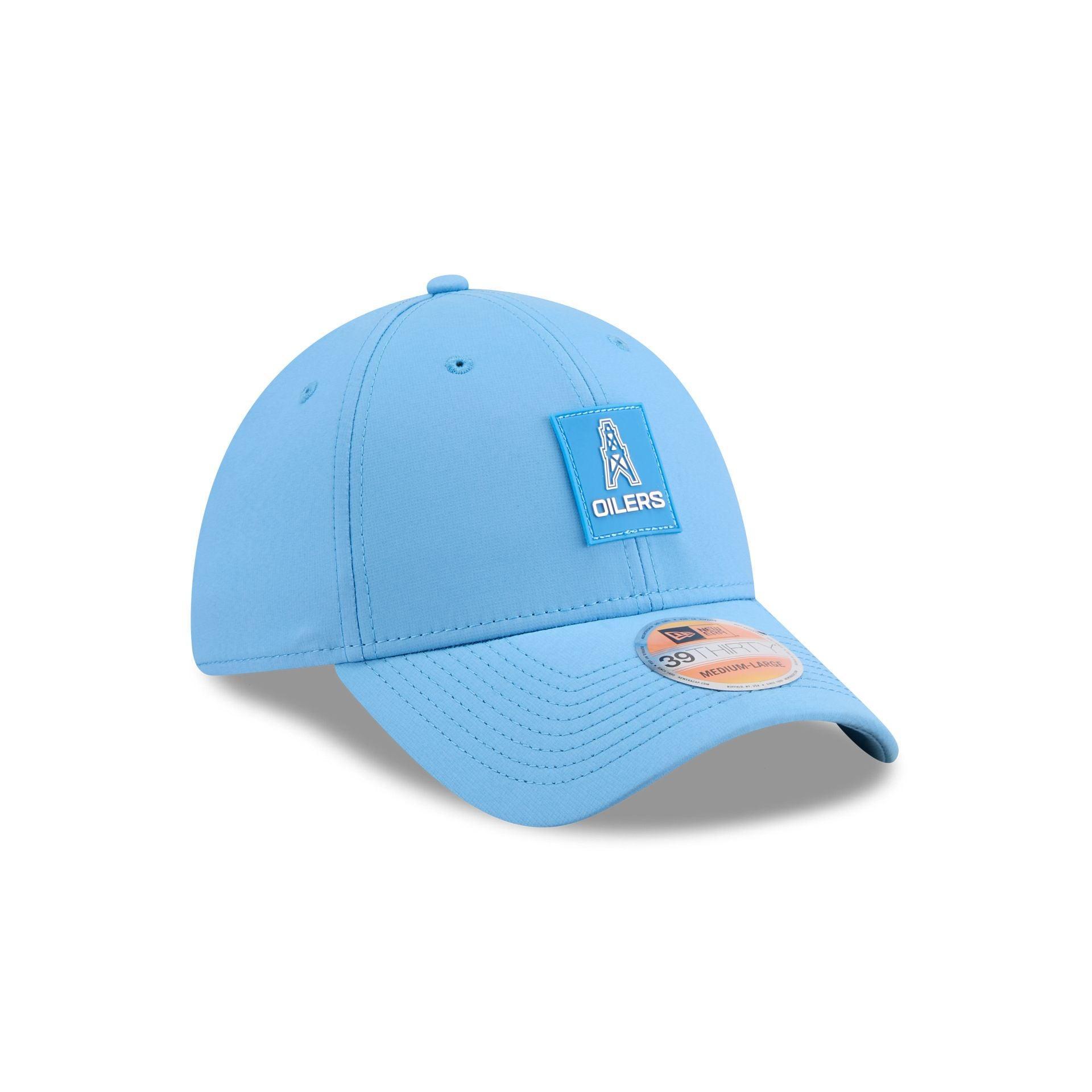 Oilers 2025 Sideline Hot Weather Historic 39THIRTY Stretch Fit Hat Male Product Image