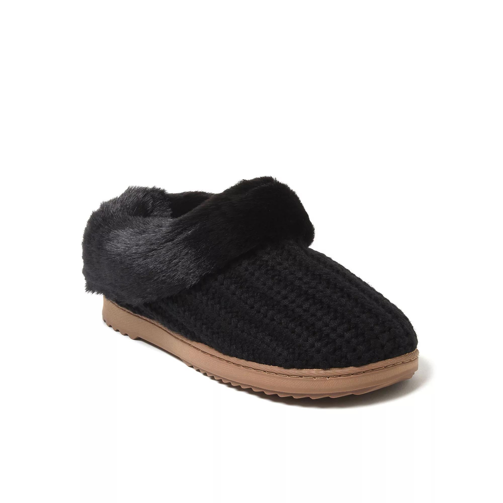 Dearfoams Hannah Festive Knit Womens Clog Slippers Product Image