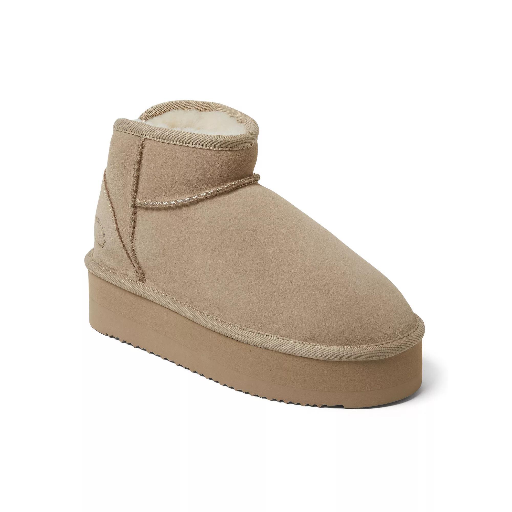 Fireside by Dearfoams Kingston Women's Shearling Platform Slippers, Size: 8, Purple Product Image