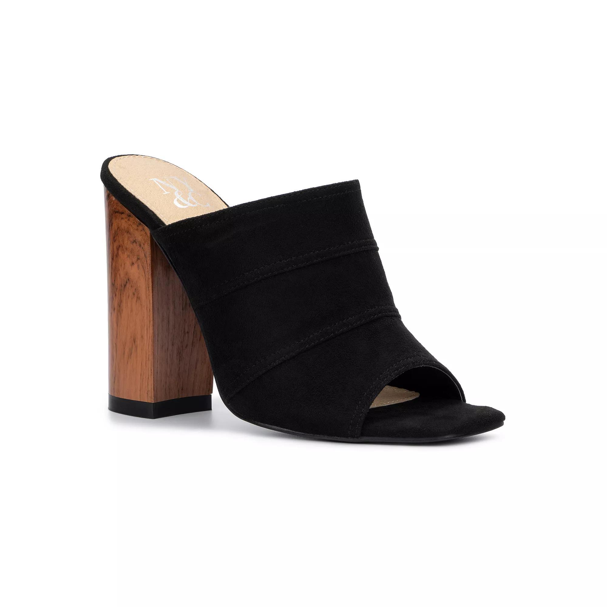 New York & Company Lacinda Womens Peep Toe High Heels Product Image