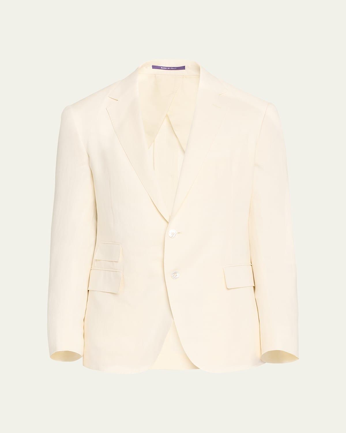 Mens Kent Hand-Tailored Silk-Linen Jacket Product Image