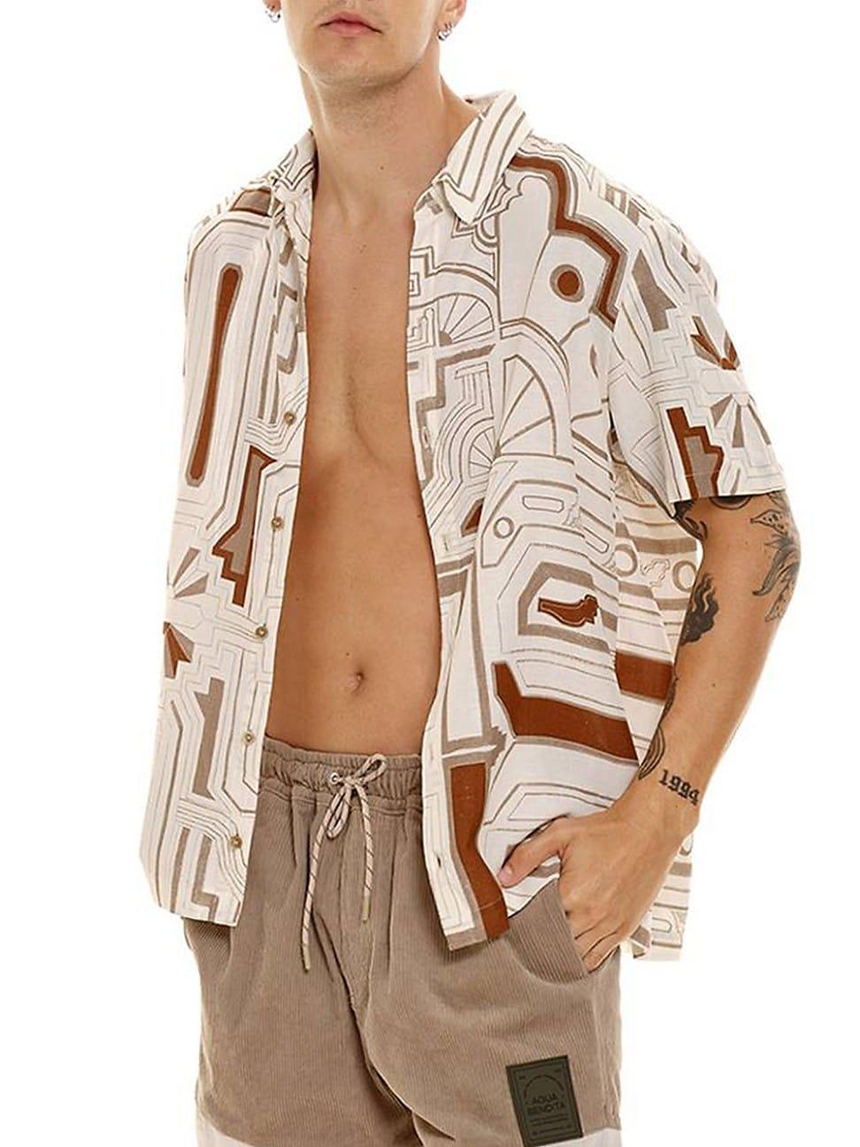 Agua Bendita Jack Shirt Cream. (also in ). Product Image