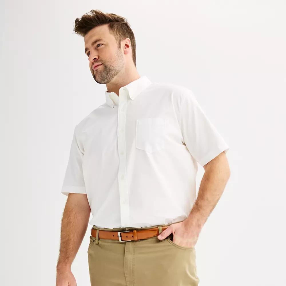 Big & Tall Sonoma Goods For Life® Perfect-Length Button-Down Shirt, Men's, Size: XXL Tall, White Product Image