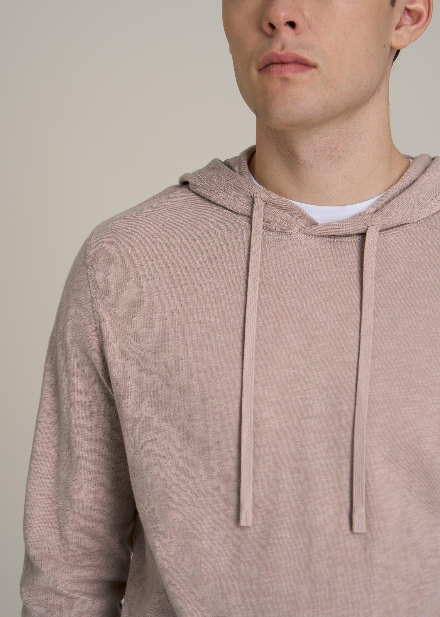 Sunwashed Slub Pullover Men's Tall Hoodie in Desert Rose Product Image