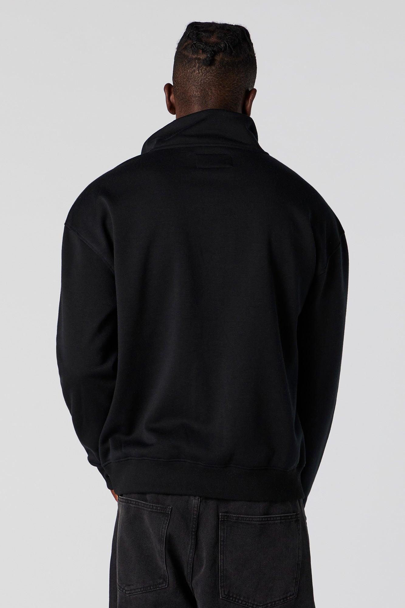 Half Zip Fleece Sweatshirt Male Product Image