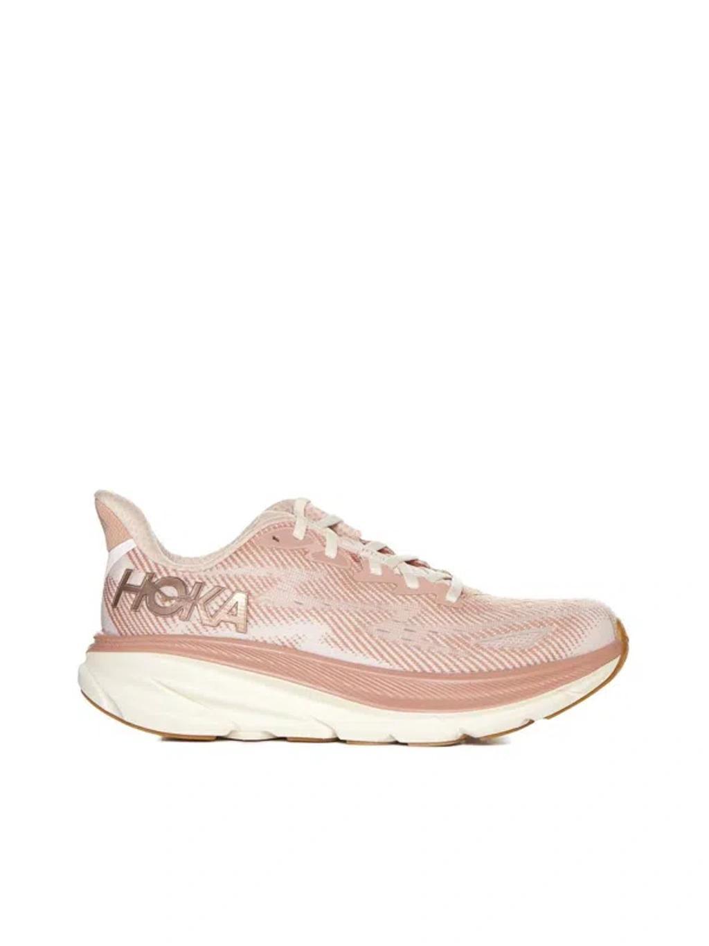 HOKA Womens  Clifton 9 In Sandstone,cream Product Image
