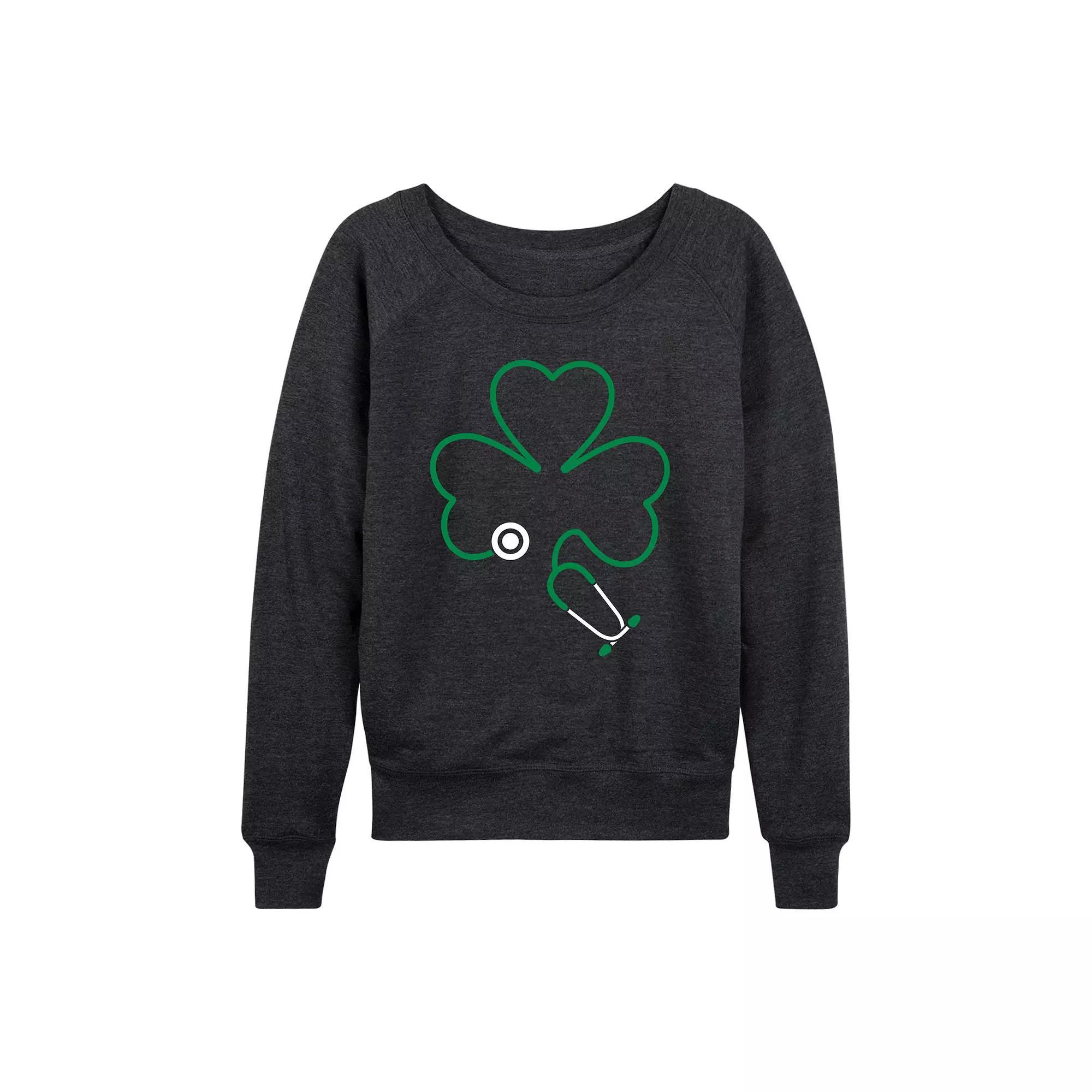 Women's Wicked Elphaba & Glinda French Terry Long Sleeve Tee, Size: Small, Brown Product Image
