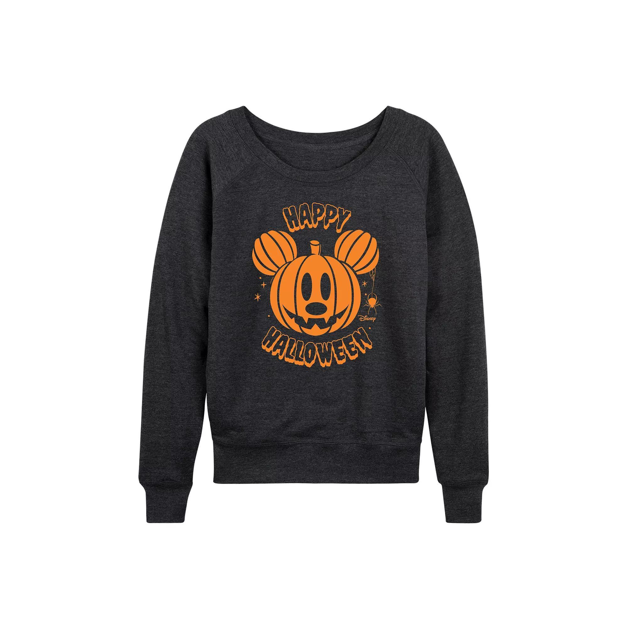 Women's Wicked Elphaba & Glinda French Terry Long Sleeve Tee, Size: Small, Brown Product Image
