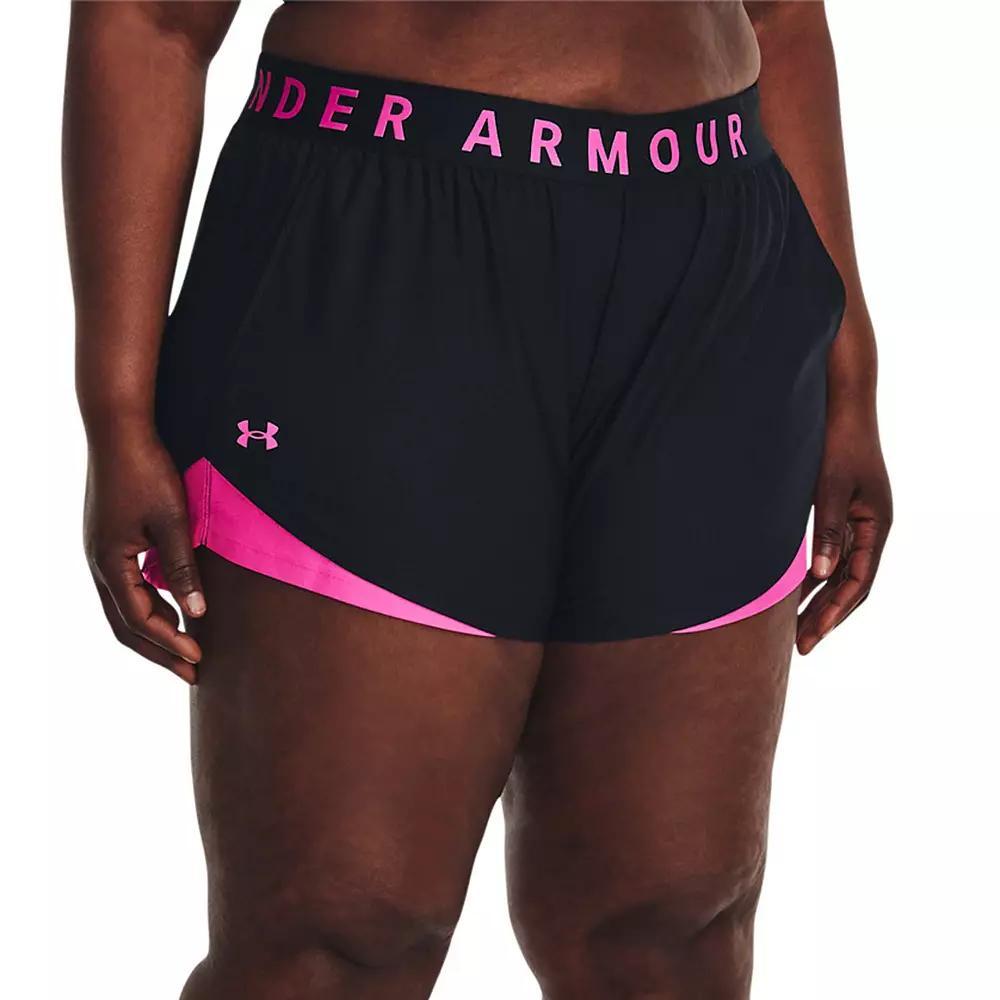 Plus Size Under Armour Play Up 3.0 Shorts, Women's, Size: 3XL, Black Black Product Image
