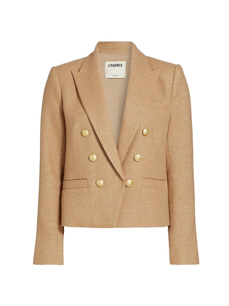 LAgence Brooke Double Breasted Cropped Blazer Product Image