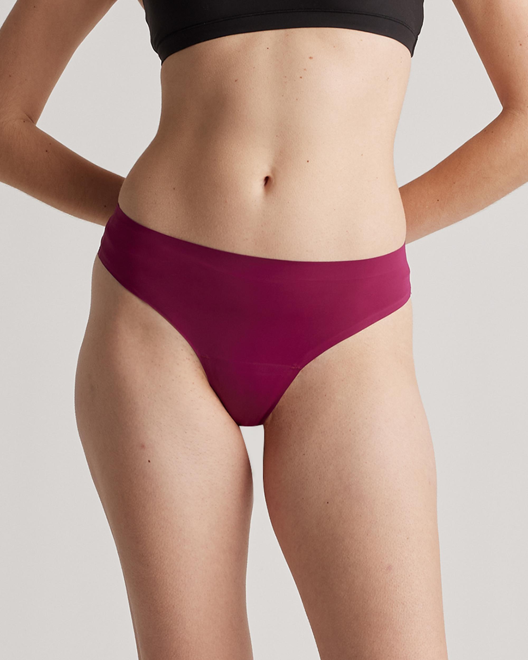 Quince | Women's Invisible Bonded Thong Nylon/Spandex Product Image