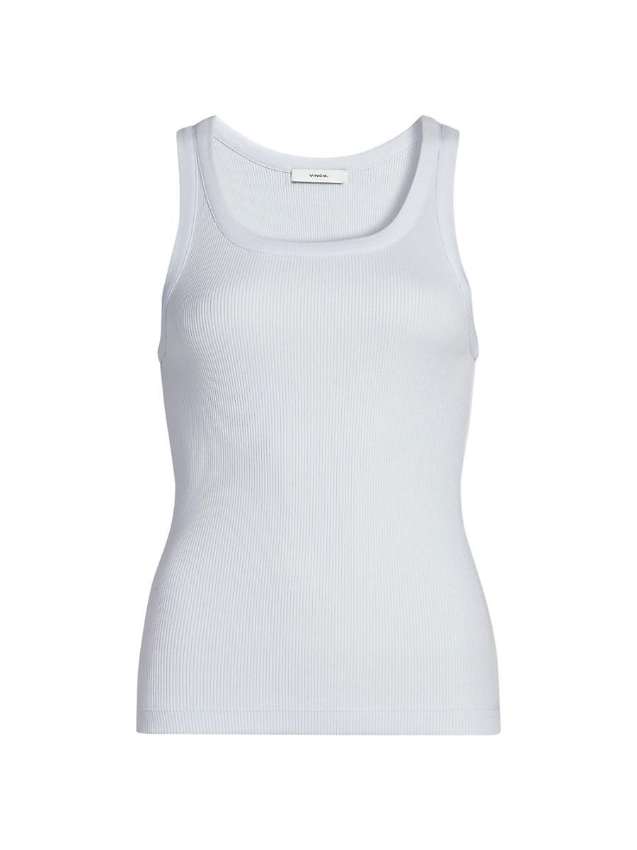 Womens Scoopneck Cotton-Blend Tank Product Image