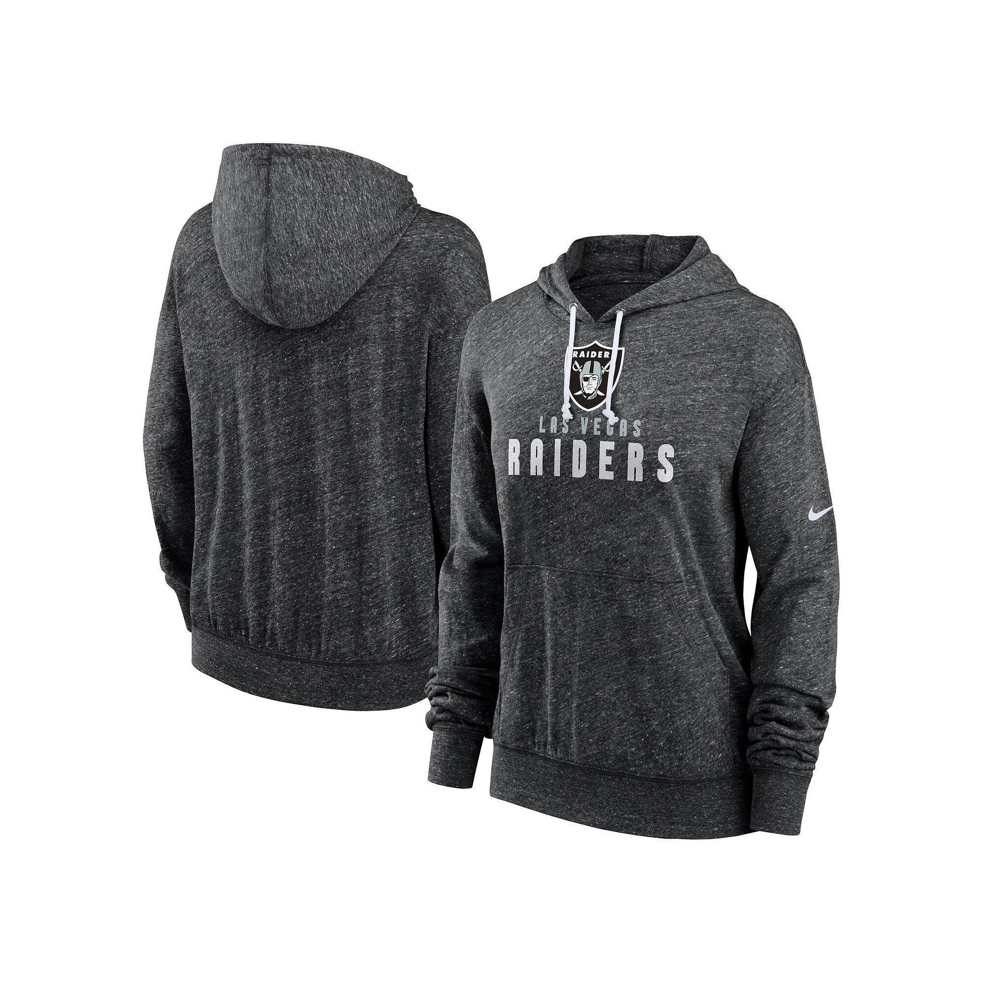 Women's Nike Black Las Vegas Raiders Gym Vintage Lightweight Hooded Top, Size: Medium, Lvr Black Product Image
