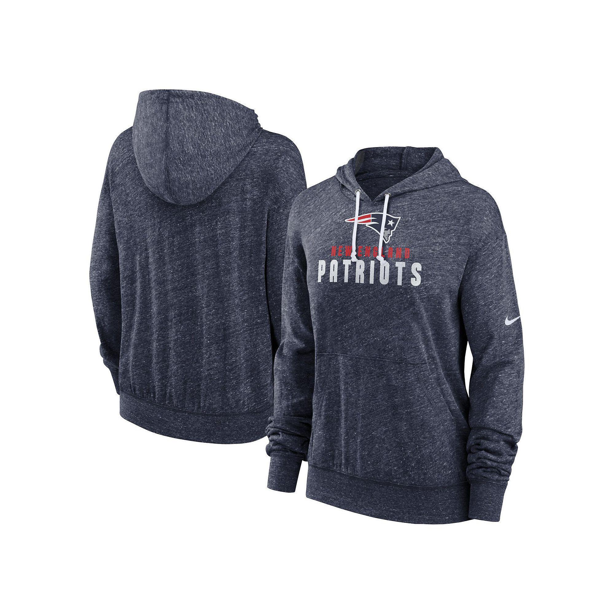 Women's Nike Navy New England Patriots Plus Size Gym Vintage Pullover Hoodie, Size: 2XL, Blue Product Image