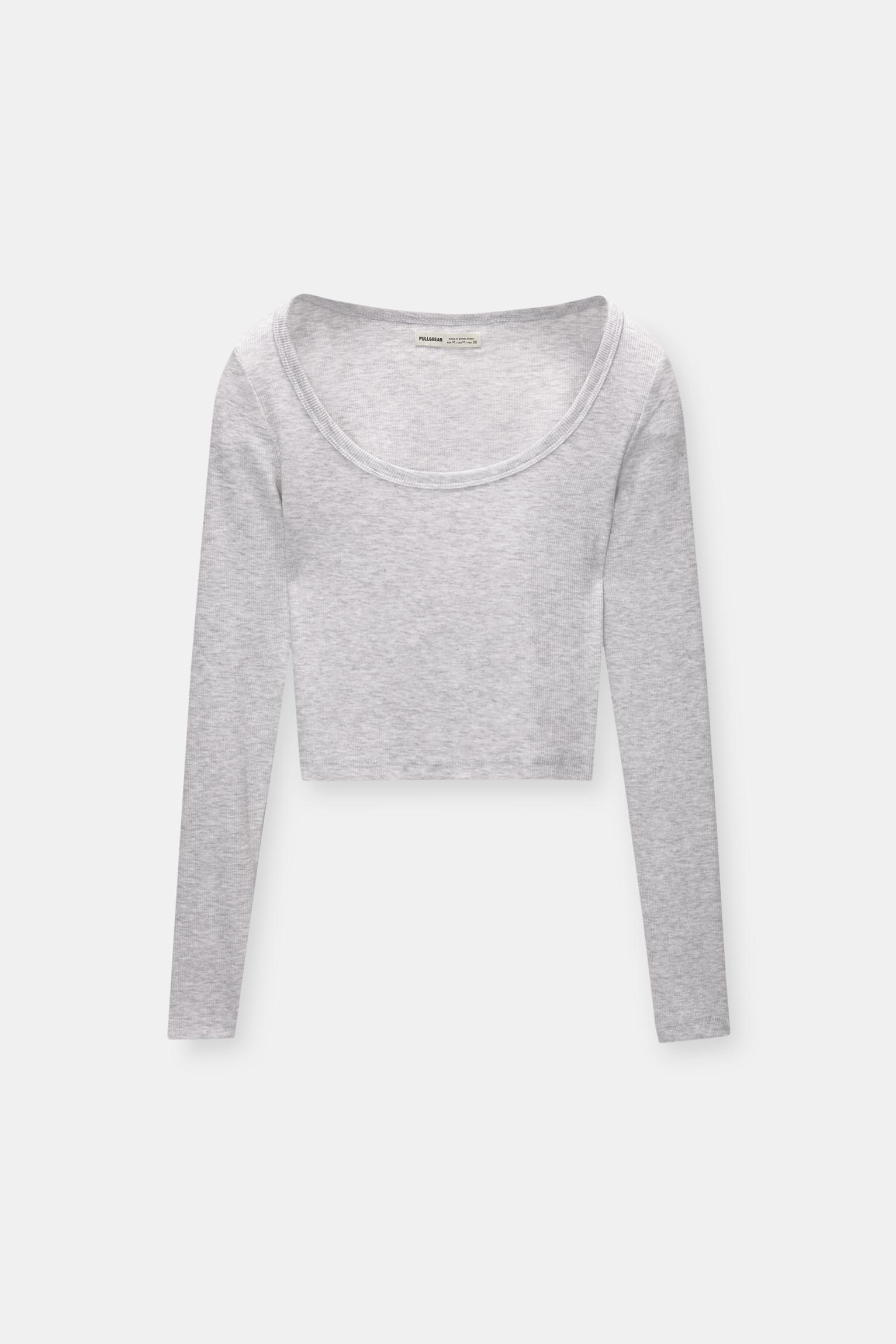Ribbed long sleeve top Product Image