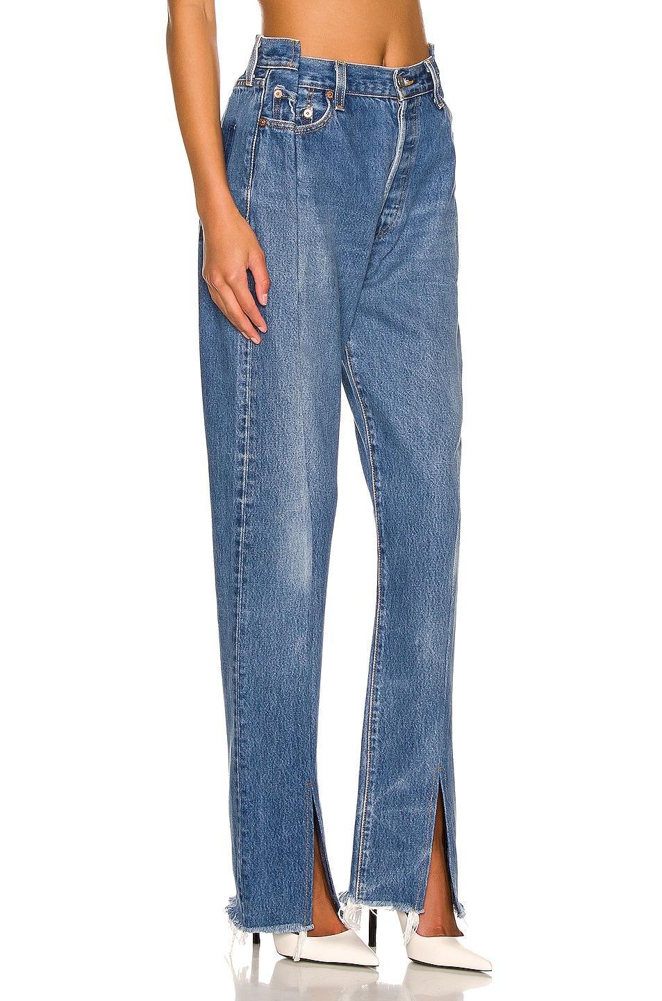 EB Denim Split Hem OGs in Blue Product Image