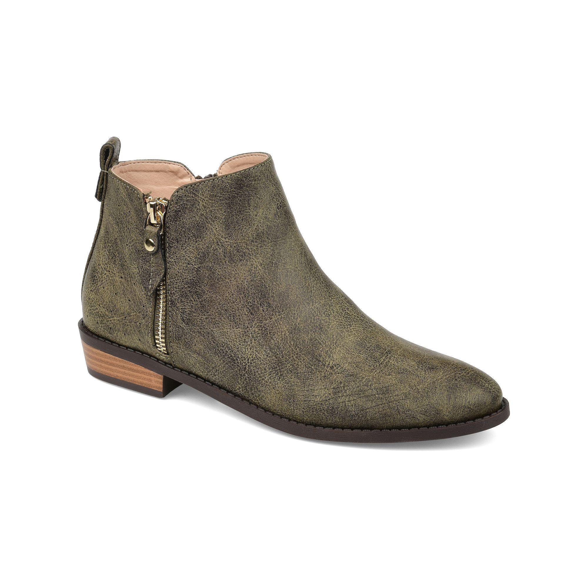 Journee Ellis Womens Ankle Boots Green Product Image