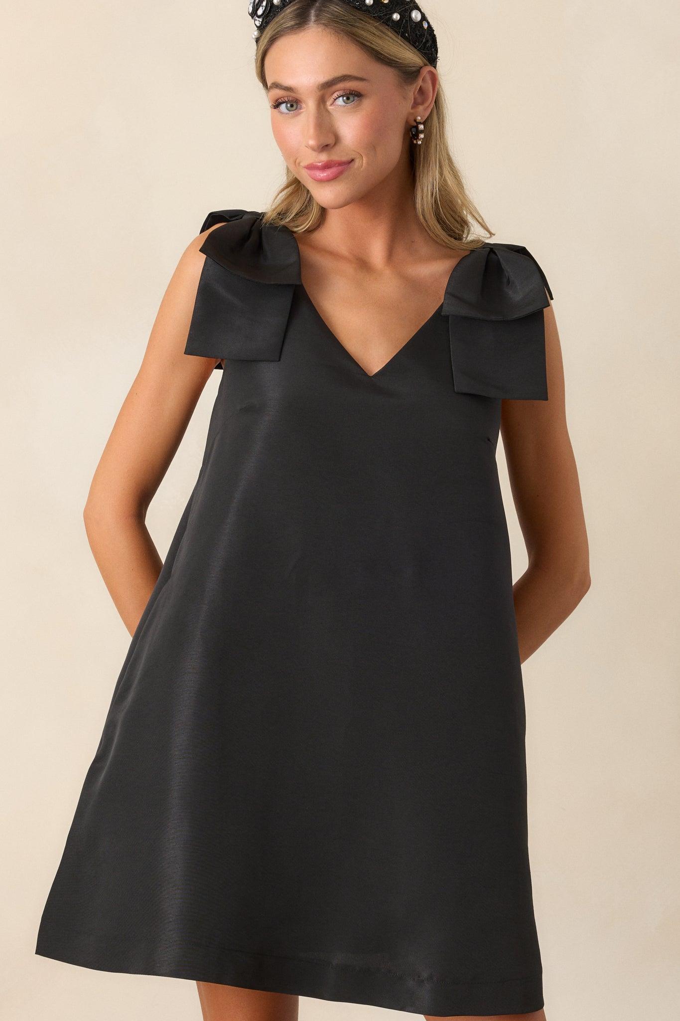 How Can It Be Black Sleeveless Mini Dress Product Image