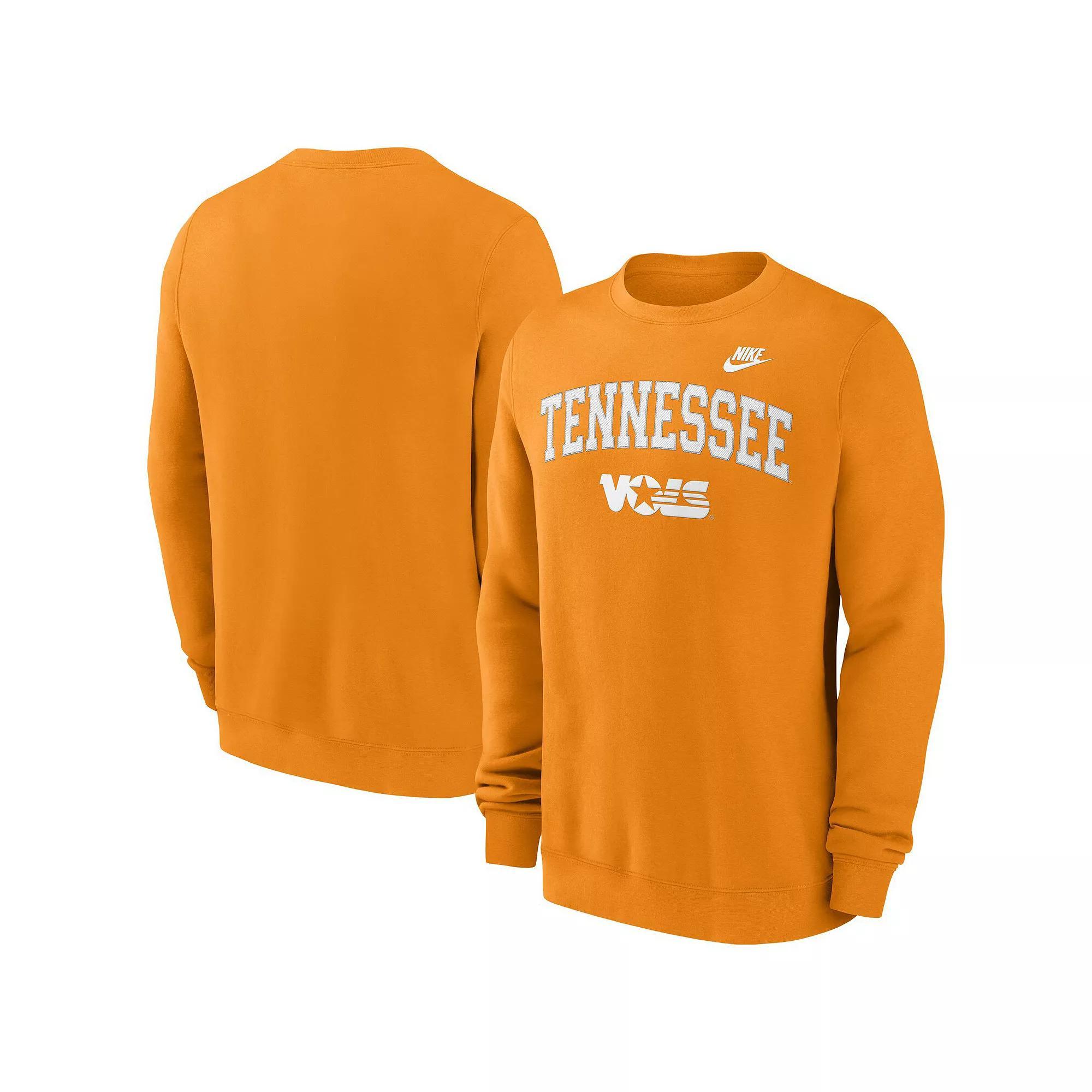 Men's Nike Tennessee Orange Tennessee Volunteers Legacy Classic Tackle Twill Embroidered��Arch Over Logo Pullover Sweatshirt, Size: Medium Product Image