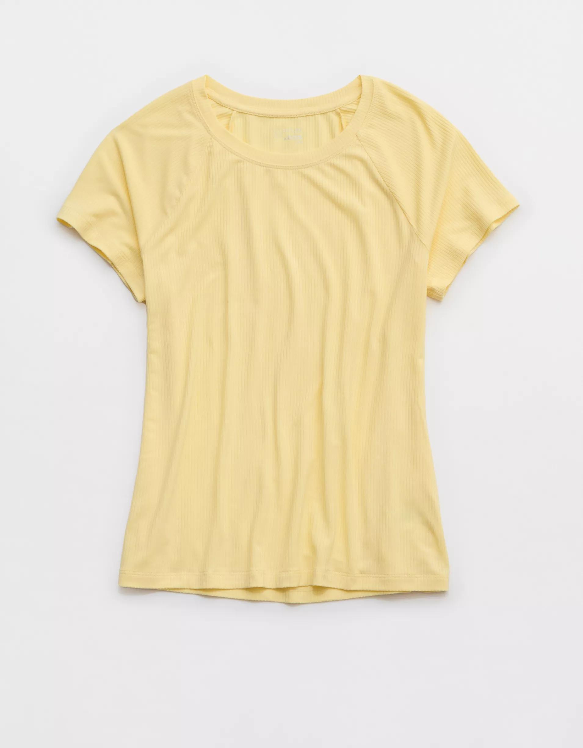 OFFLINE By Aerie Thumbs Up Ribbed T-Shirt Product Image