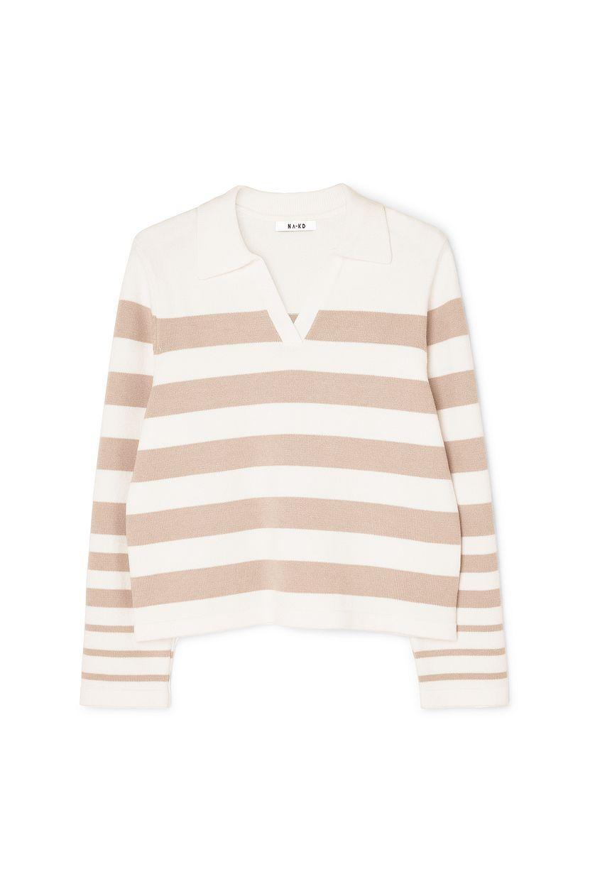 Knitted Collar Sweater Product Image