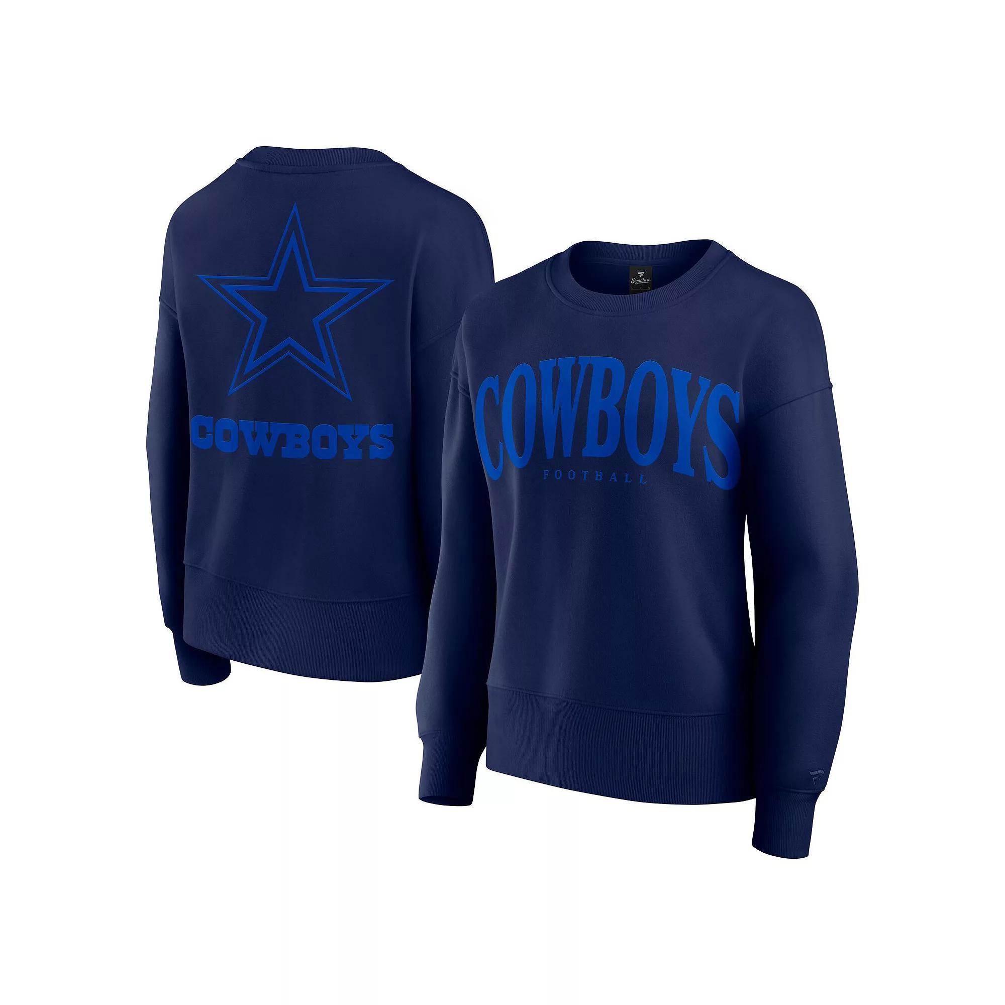 Women's Fanatics Navy Notre Dame Fighting Irish Supersoft Flow Fleece Pullover Sweatshirt, Size: Medium, Blue Product Image