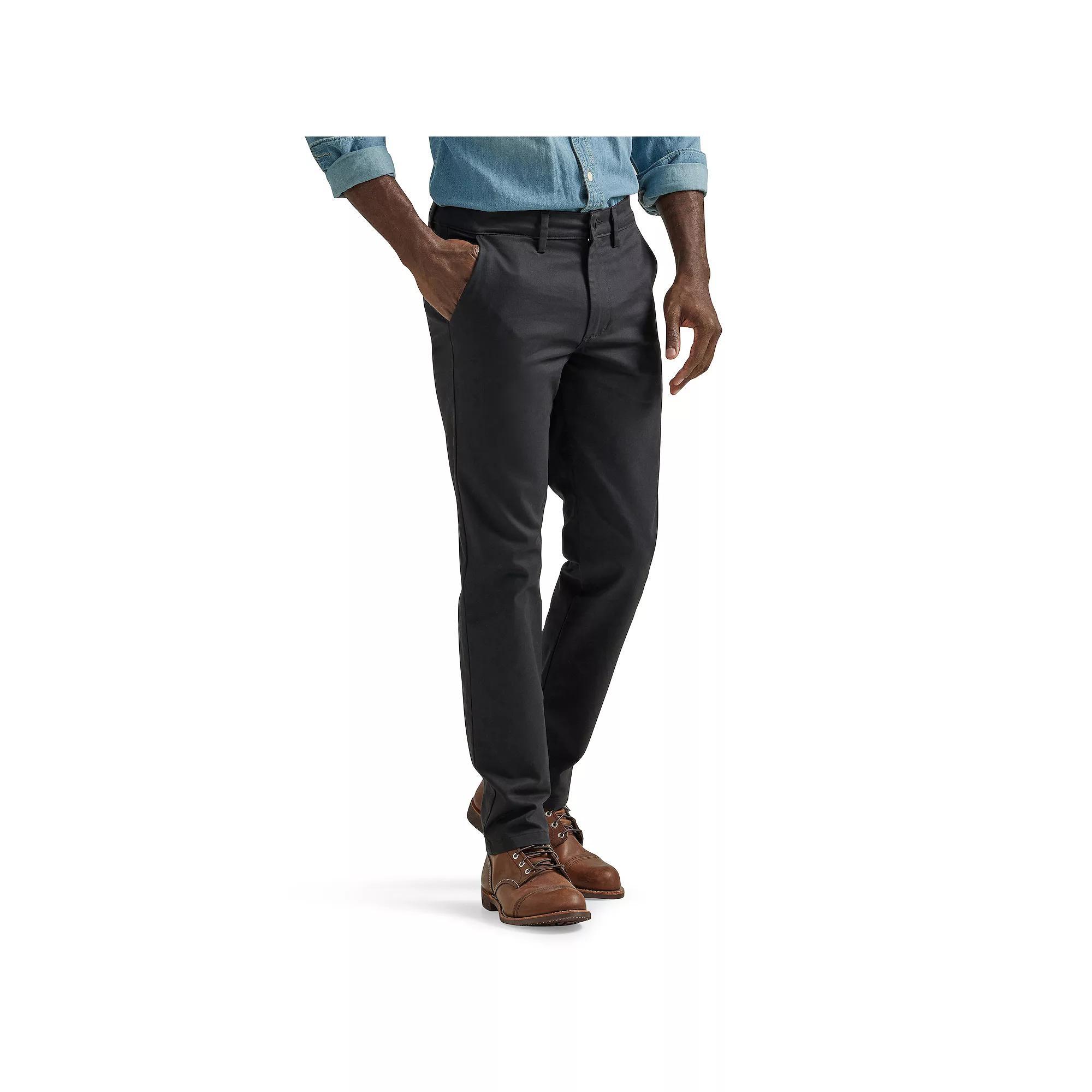 Men's Lee® Legendary Slim-Fit Straight Pants, Size: 40X30, Black Product Image