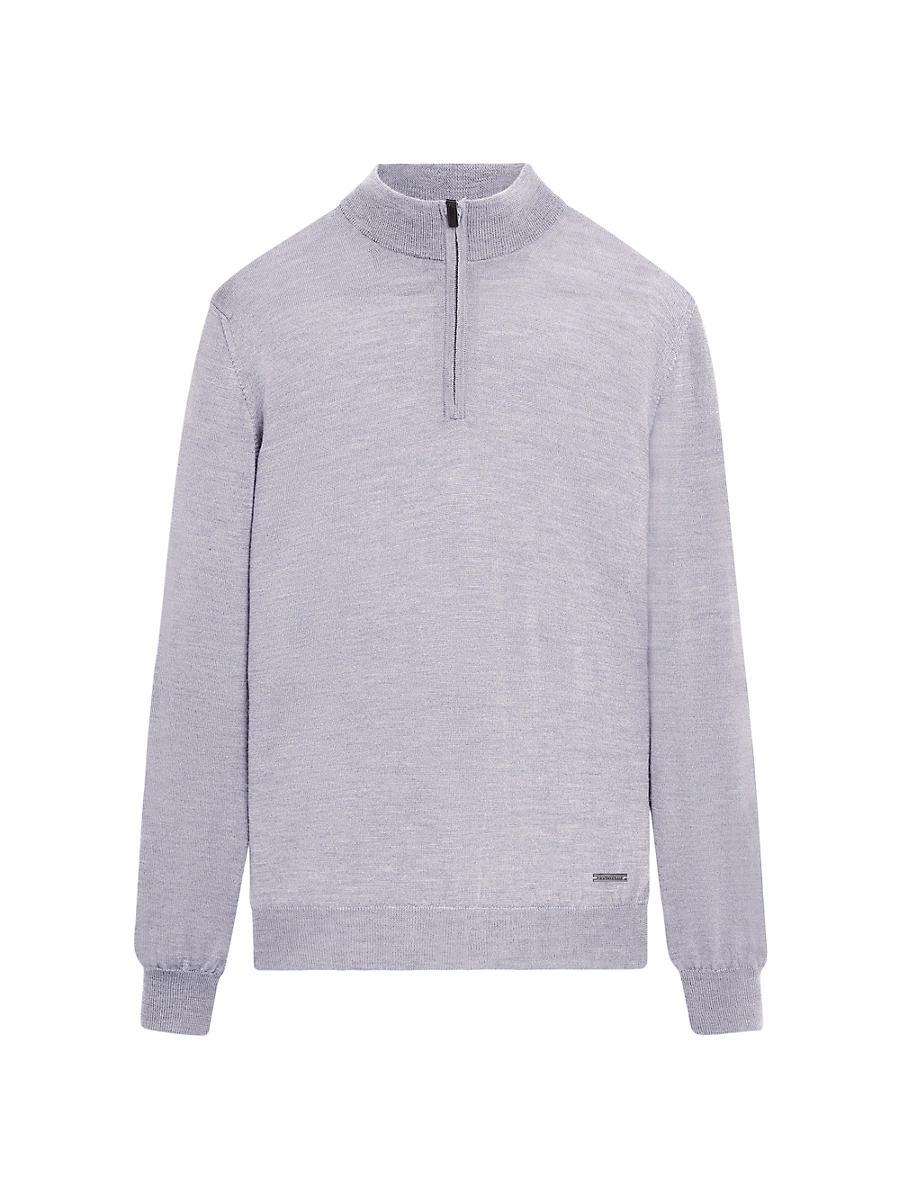 Mens Spencer Wool Half-Zip Sweater Product Image