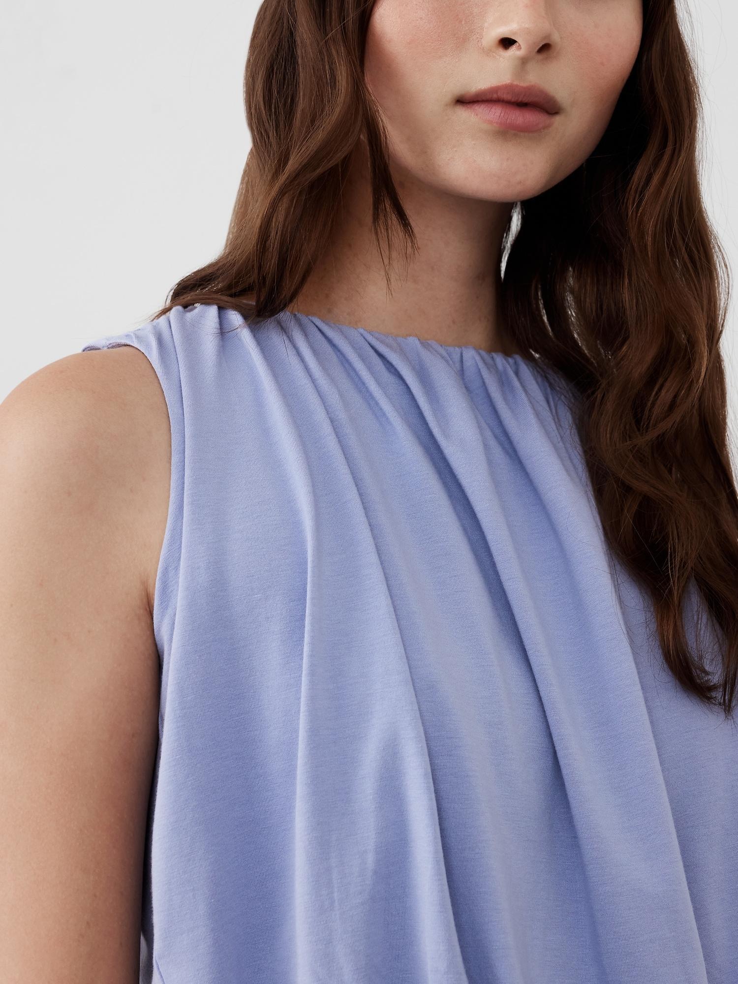 Drapey Shirred Bubble Top Product Image
