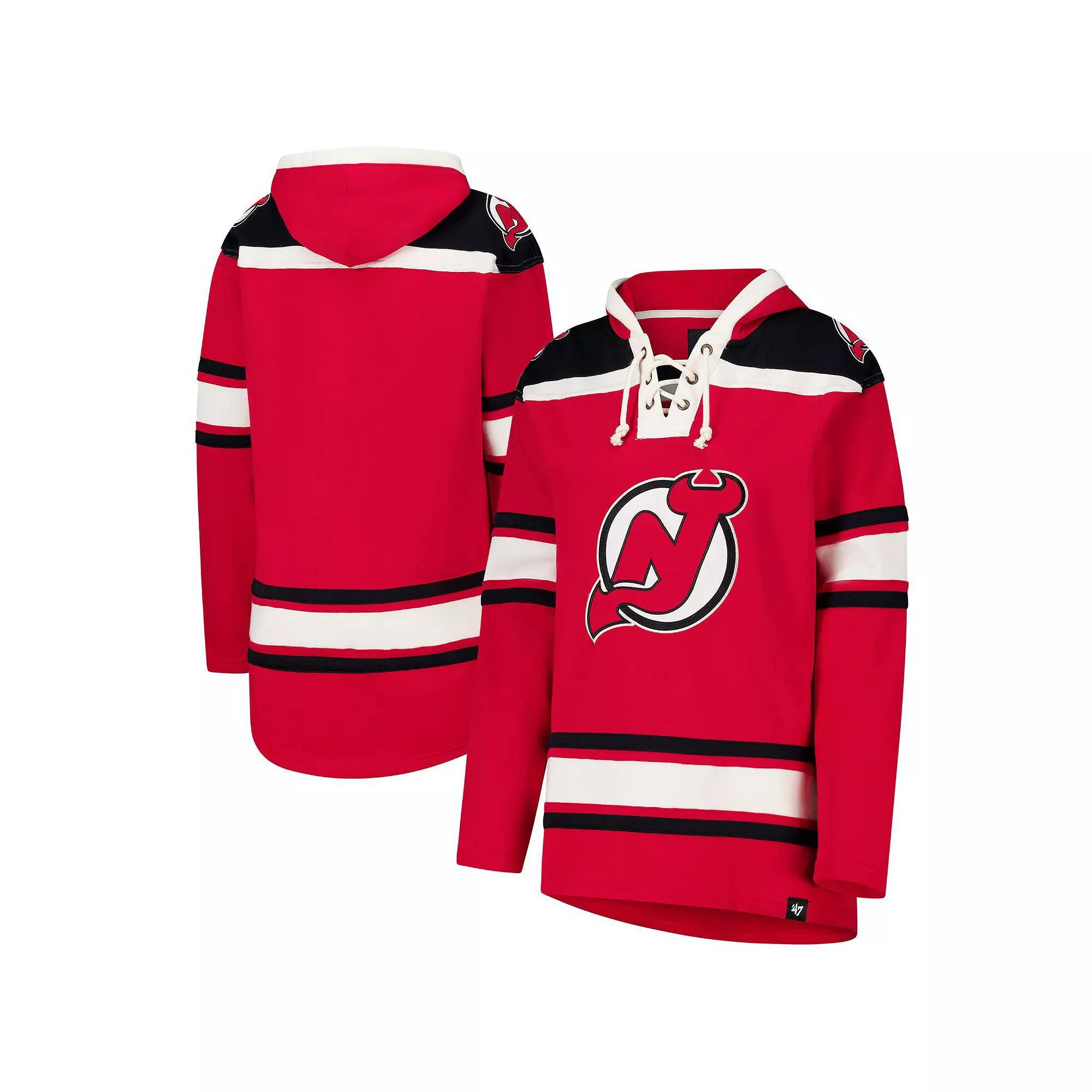 Womens 47 Red New Jersey Devils Superior Lacer Pullover Hoodie Product Image