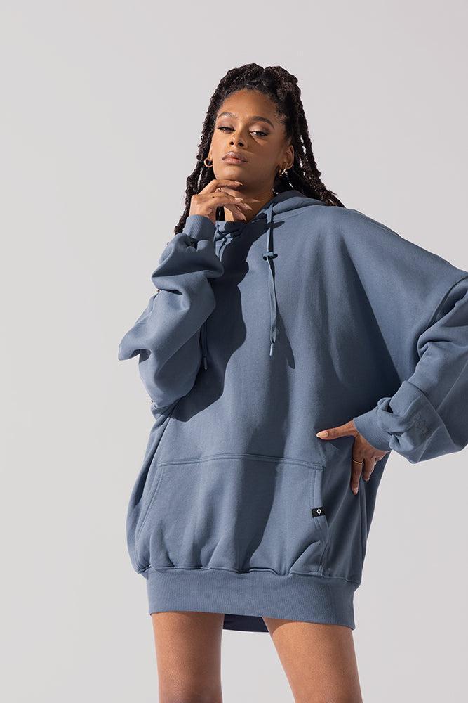 Long Cloud Hoodie - Deep Plum Product Image