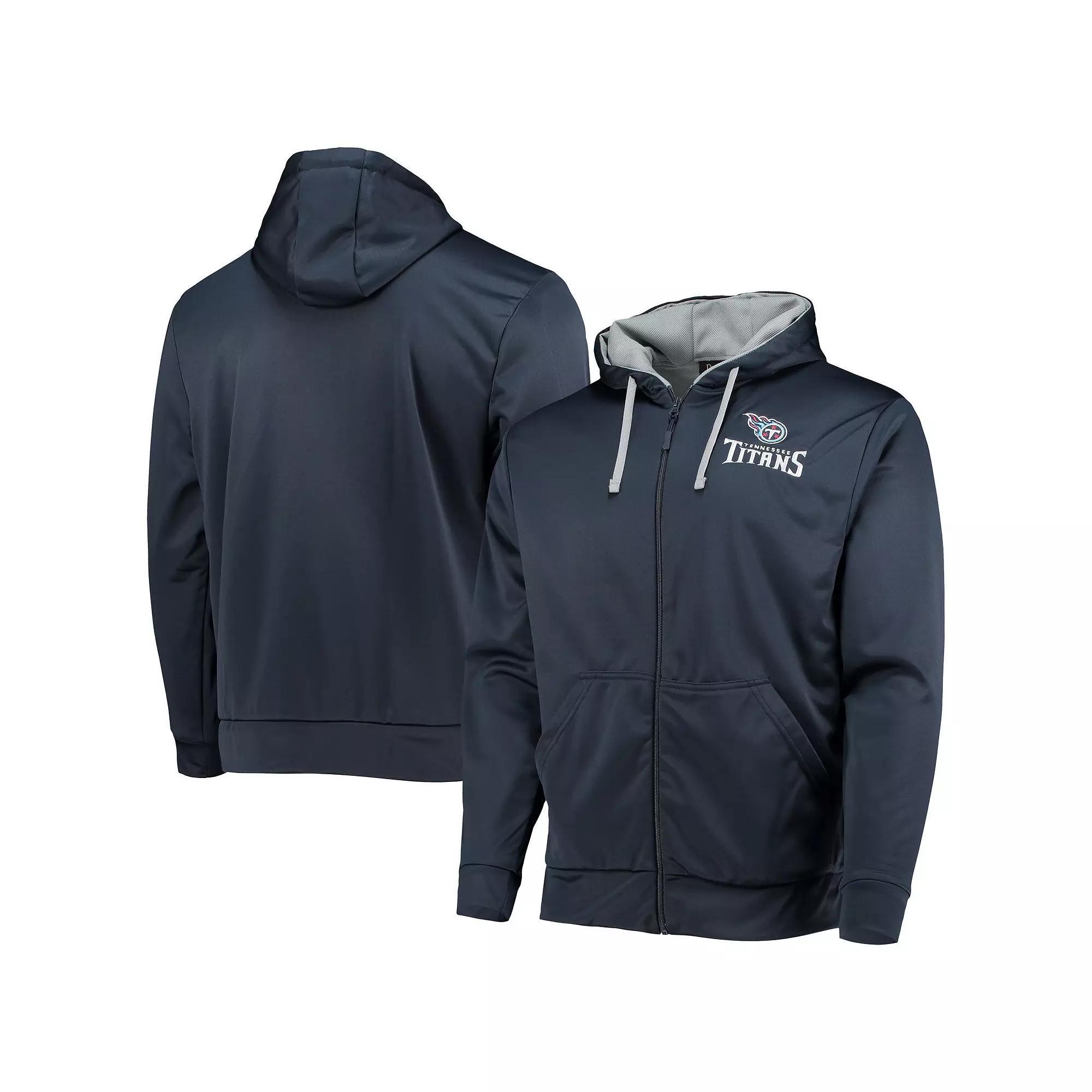 Men's Dunbrooke Navy/Gray Tennessee Titans Apprentice Full-Zip Hoodie, Size: Medium, Blue Product Image