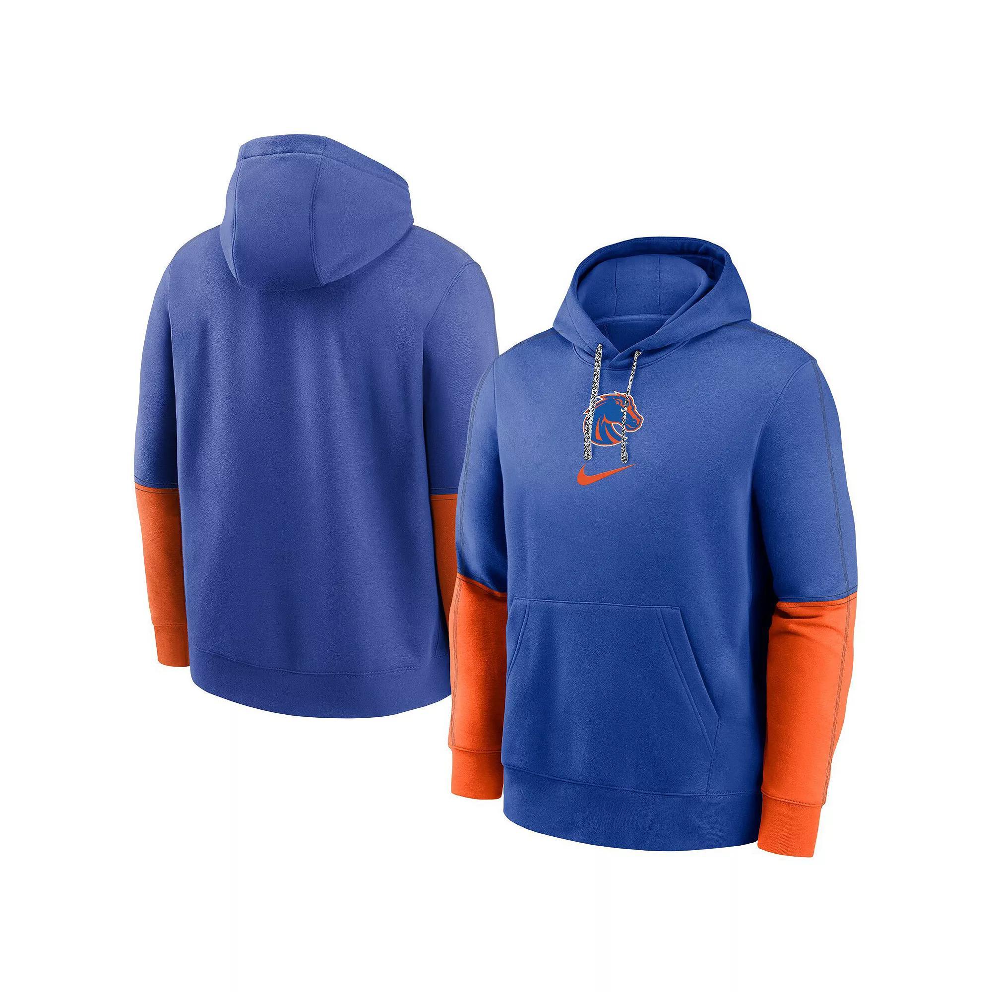 Men's Nike Royal Boise State Broncos 2024 Sideline Club Fleece Pullover Hoodie, Size: Medium, Blue Product Image