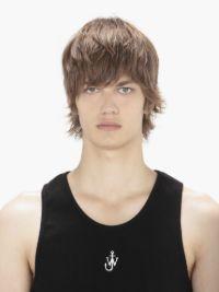 TANK TOP WITH ANCHOR LOGO EMBROIDERY in black | JW Anderson US  Product Image