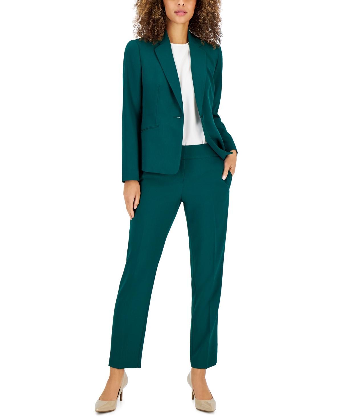 Le Suit Womens Crepe One-Button Pantsuit, Regular & Petite Sizes Product Image