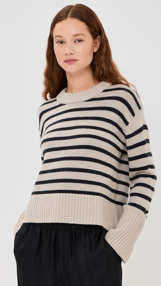 LISA YANG Sony Stripes Cashmere Sweater | Shopbop Product Image