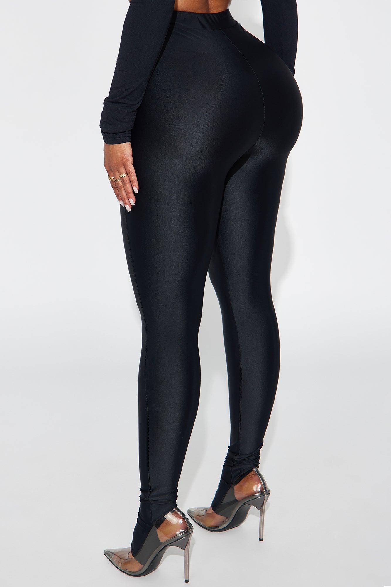 Sleek Statement High Rise Footed Legging - Black Product Image