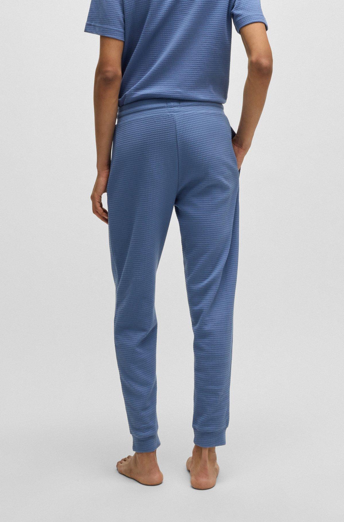 Cotton pajama bottoms with embroidered logo Product Image
