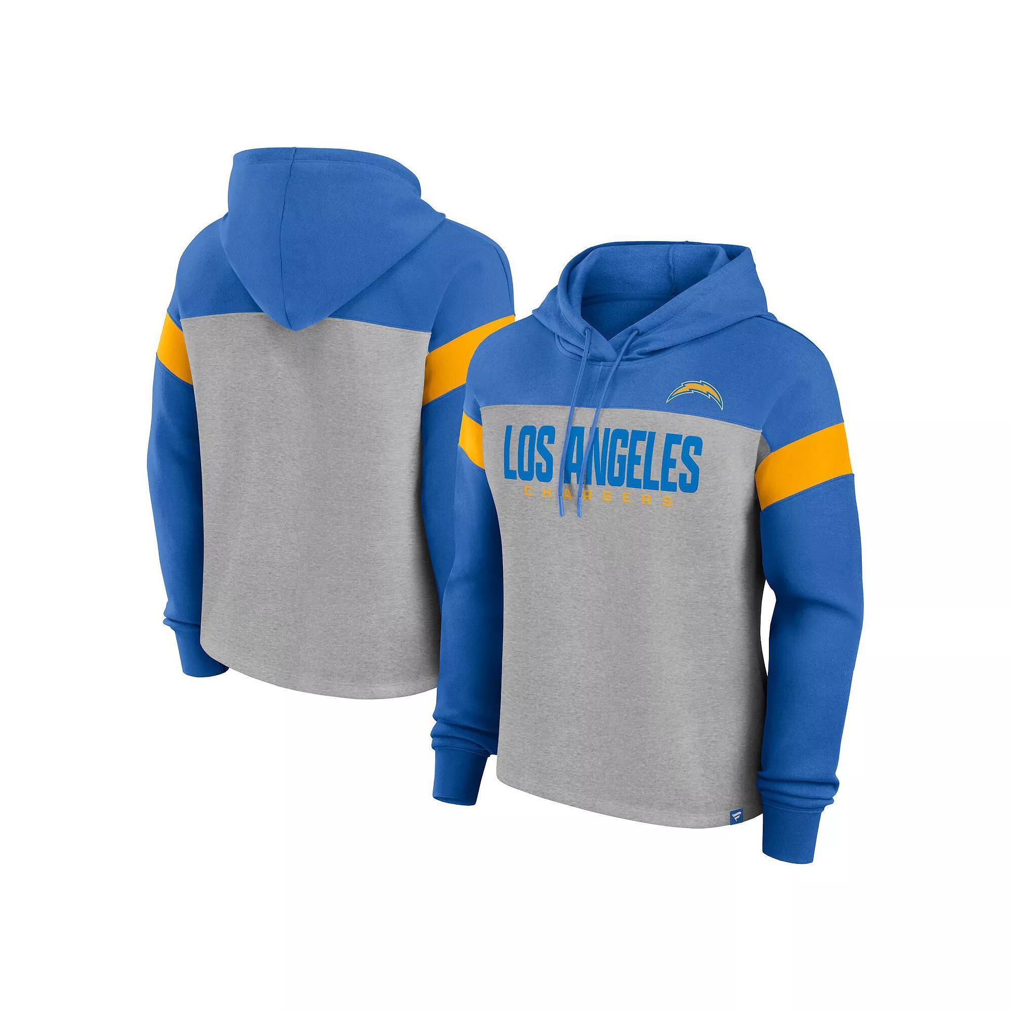 Women's Fanatics Heather Gray/Royal Indianapolis Colts Bold Play Call Pullover Hoodie, Size: Medium, Grey Product Image