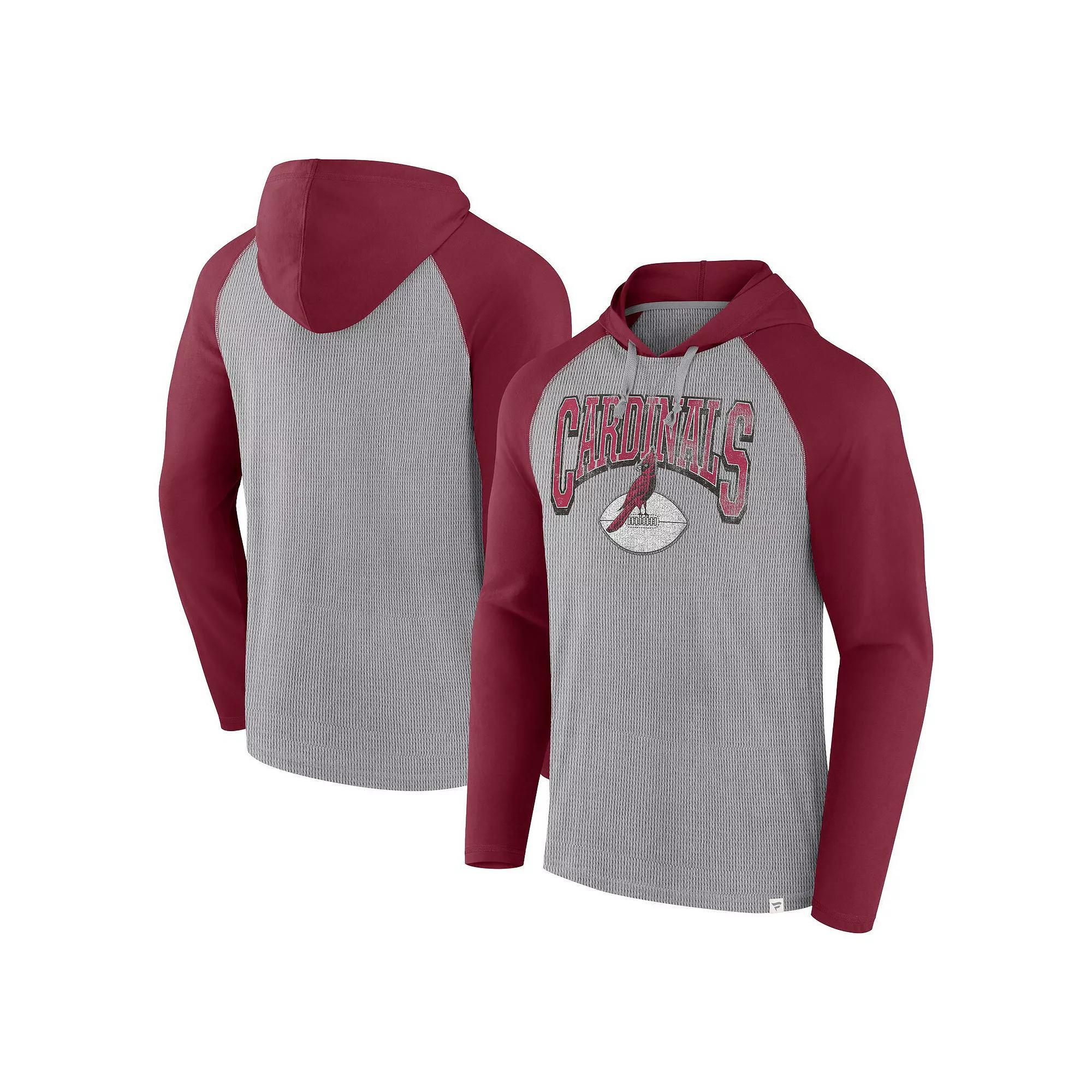 Men's Fanatics Gray/Black Jacksonville Jaguars Under Center Long Sleeve Hoodie T-Shirt, Size: Medium, Grey Product Image