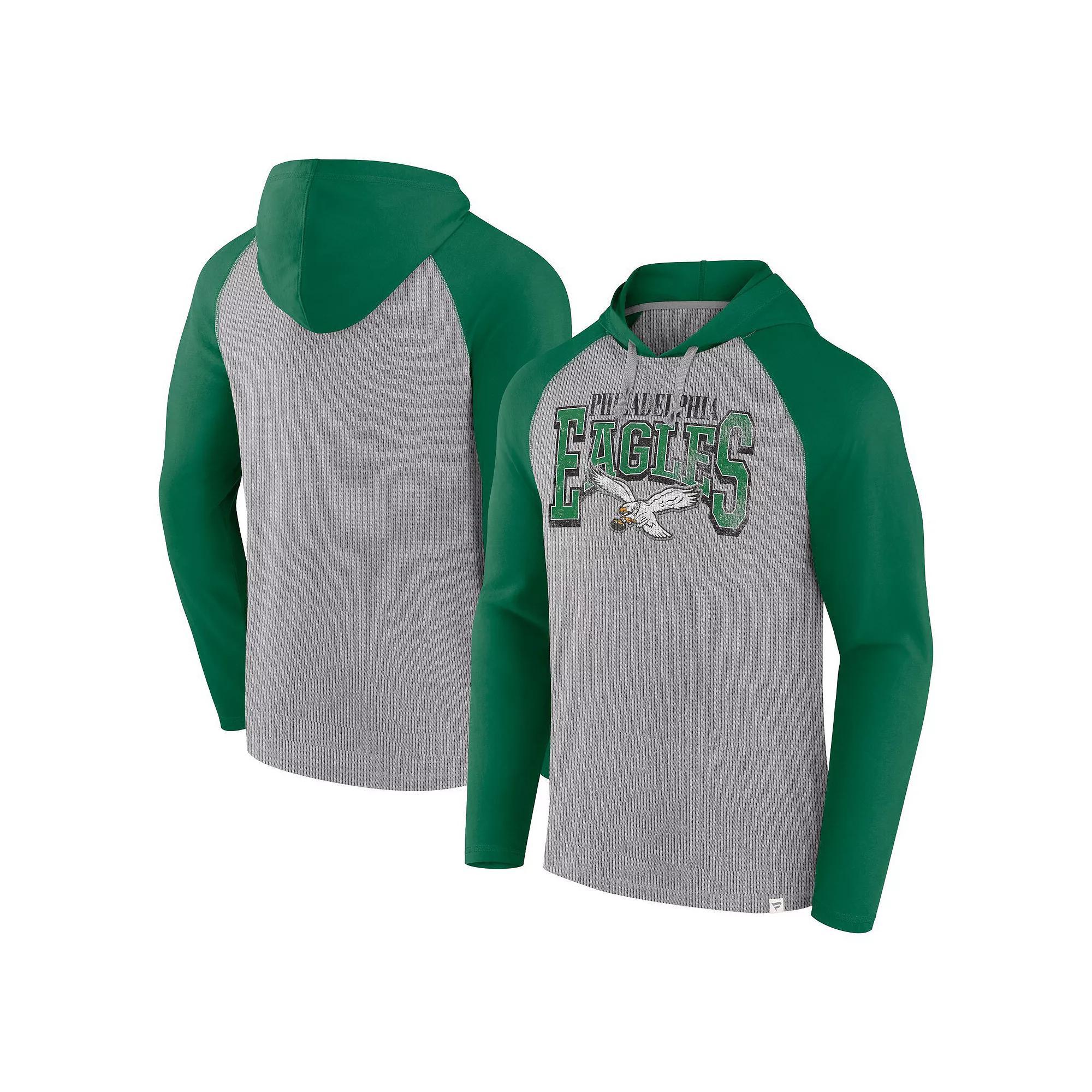 Men's Fanatics Gray/Black Jacksonville Jaguars Under Center Long Sleeve Hoodie T-Shirt, Size: Medium, Grey Product Image