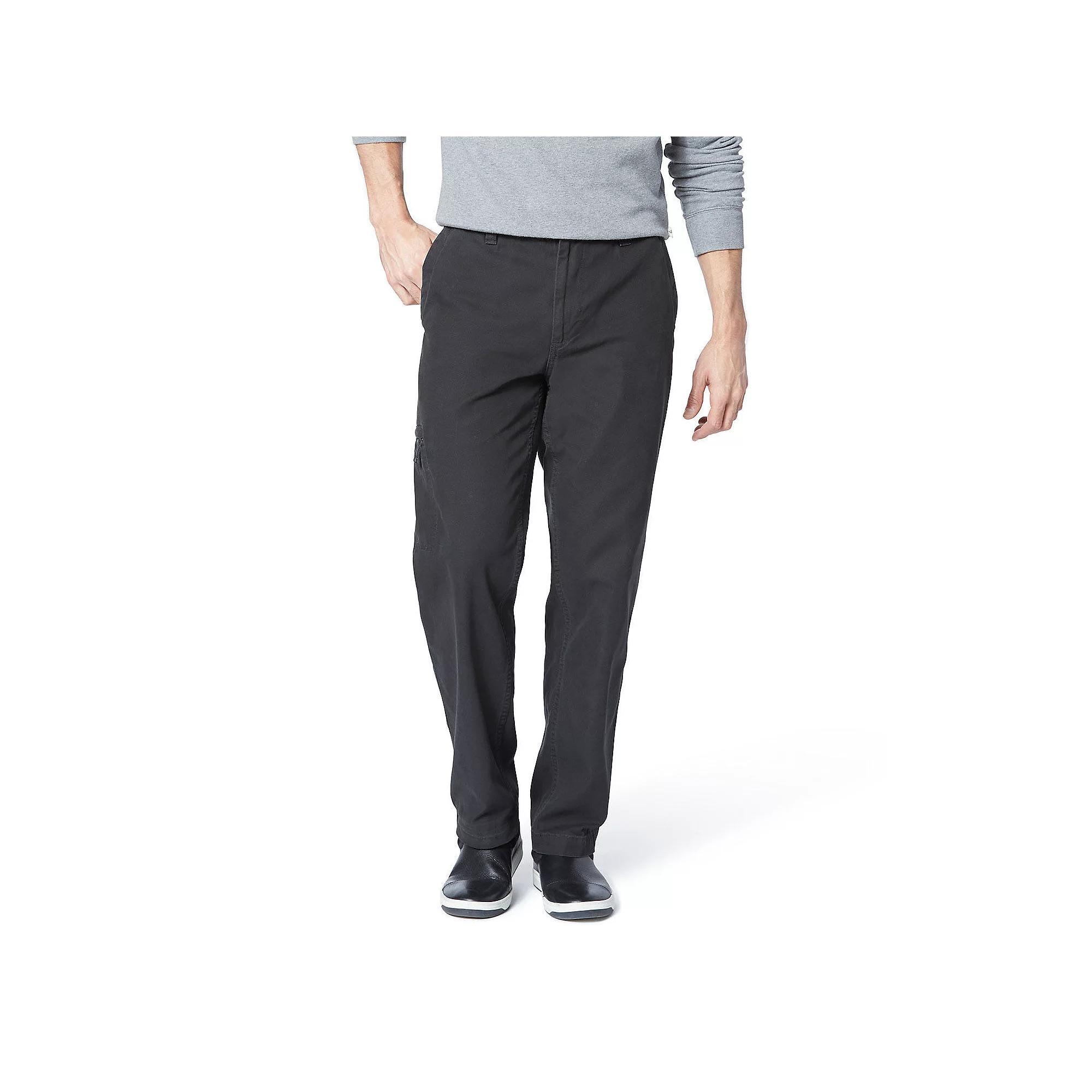 Men's Dockers® Comfort Cargo Classic-Fit Flat-Front Cargo Pants, Size: 34X30, Grey Product Image