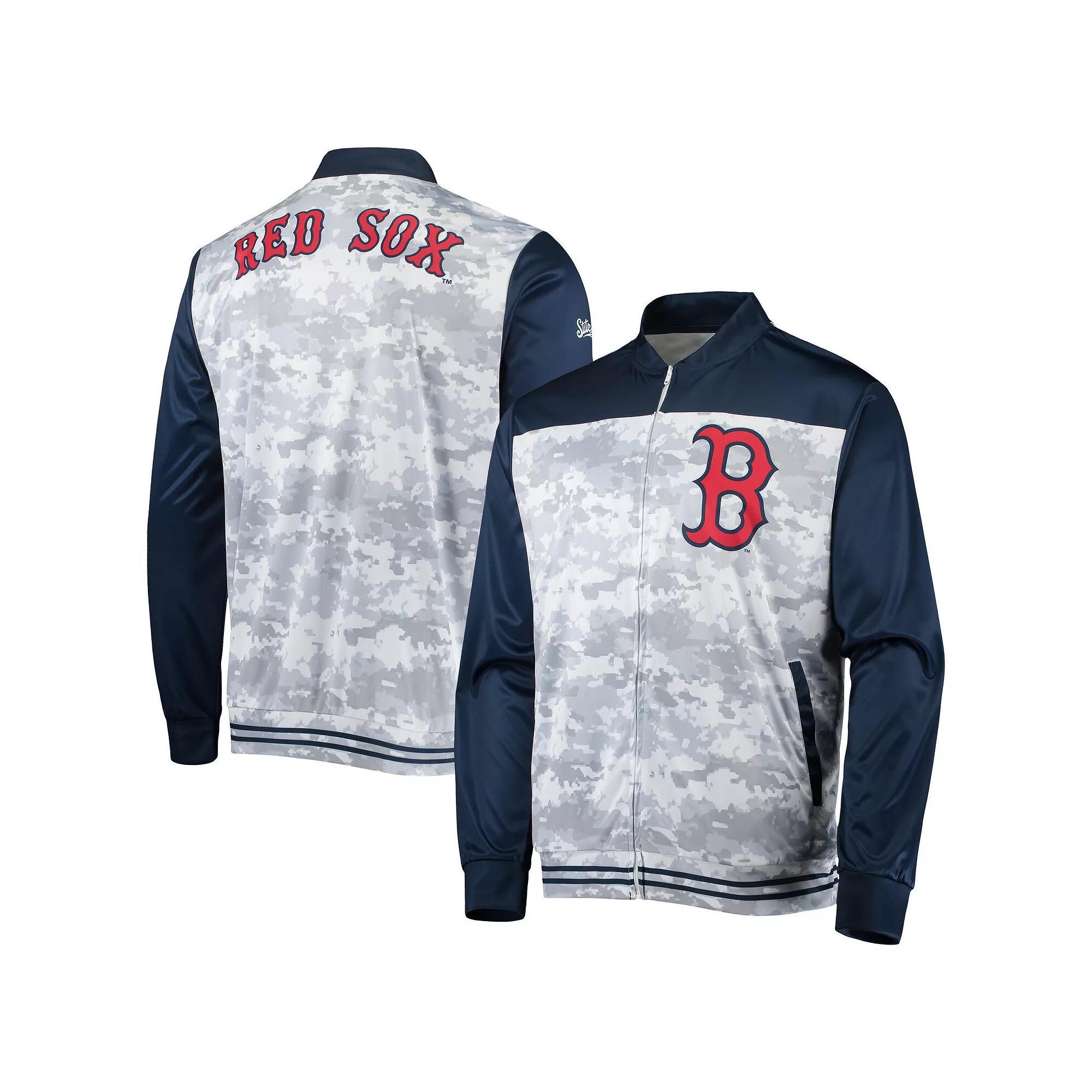 Men's Stitches Navy Boston Red Sox Camo Full-Zip Jacket, Size: XL, Blue Product Image