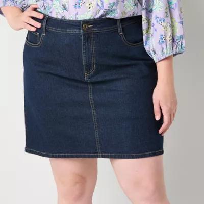 St. John's Bay Womens Mid Rise Skort-Plus Product Image