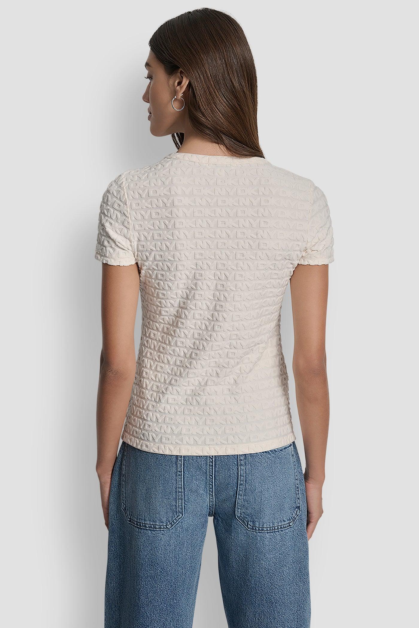 LOGO JACQUARD SHORT SLEEVE CREW NECK TEE Product Image