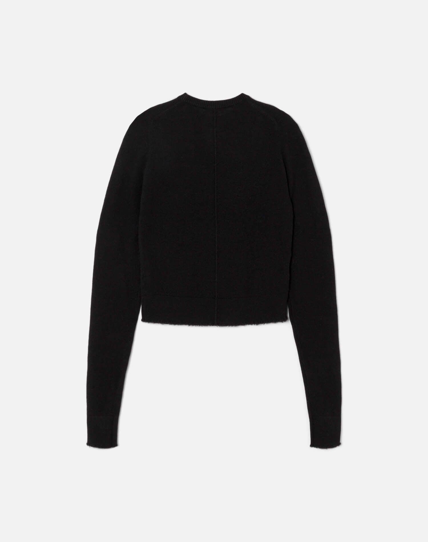 Cashmere Crewneck Pullover - Black Product Image